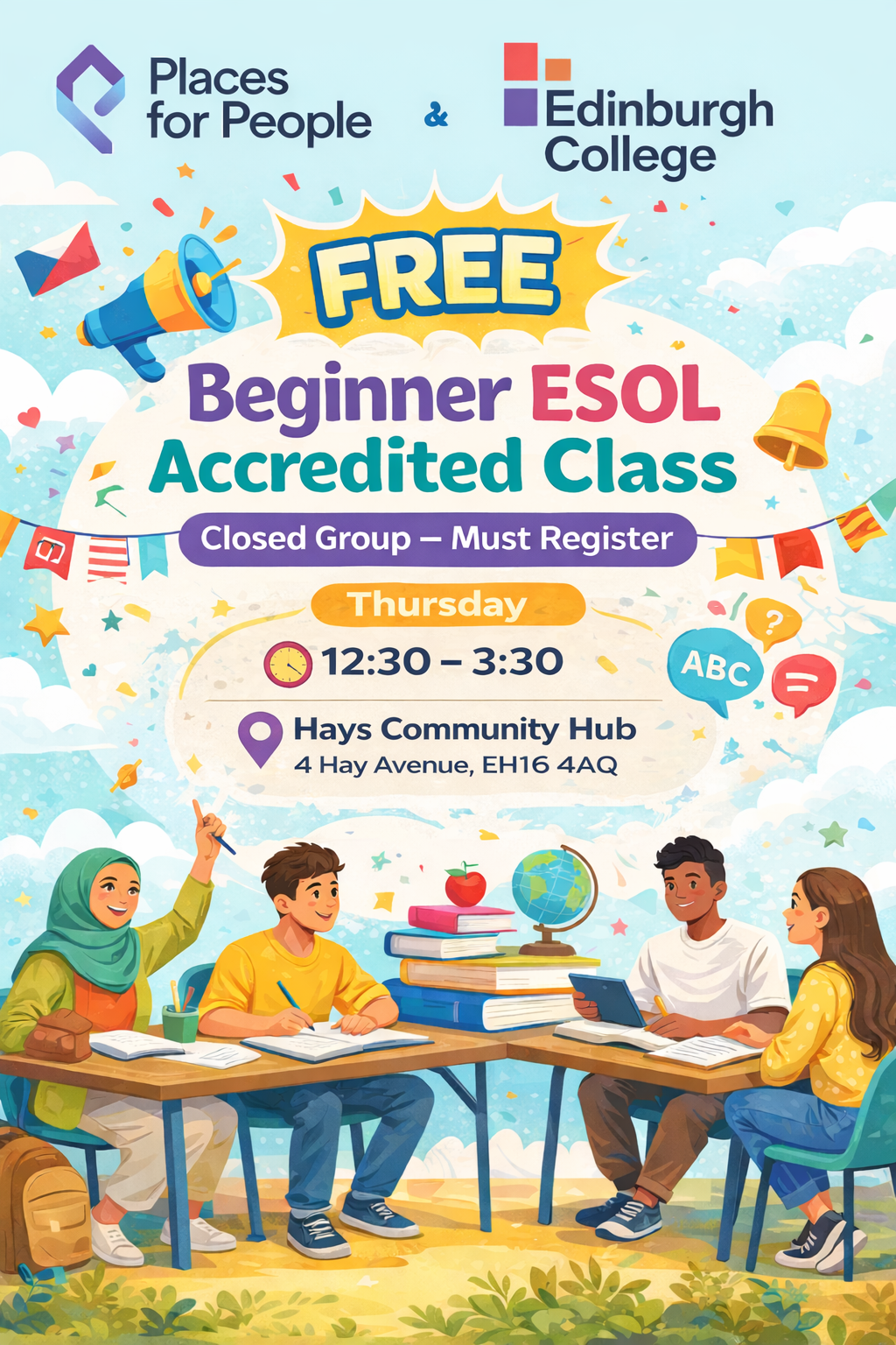 Accredited Beginners ESOL Classes